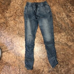 Slim fit denim joggers